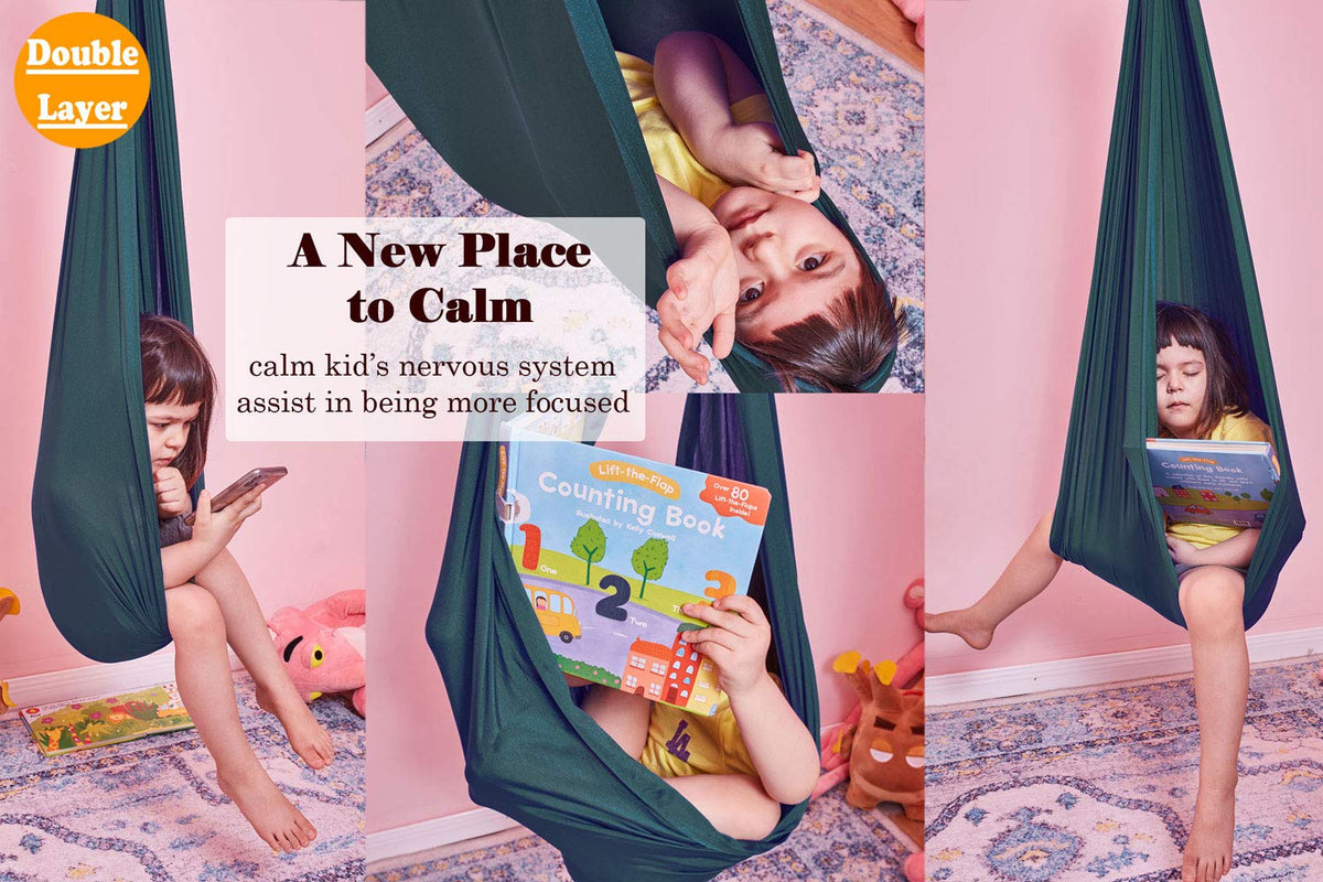 DOI IRON sensory swing makes a thoughtful all-ages gift for home calm.
