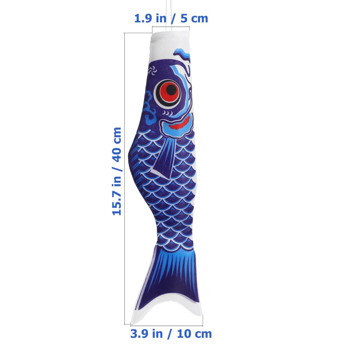 DOITOOL koi fish windsock flag, outdoor decor that moves with breeze.
