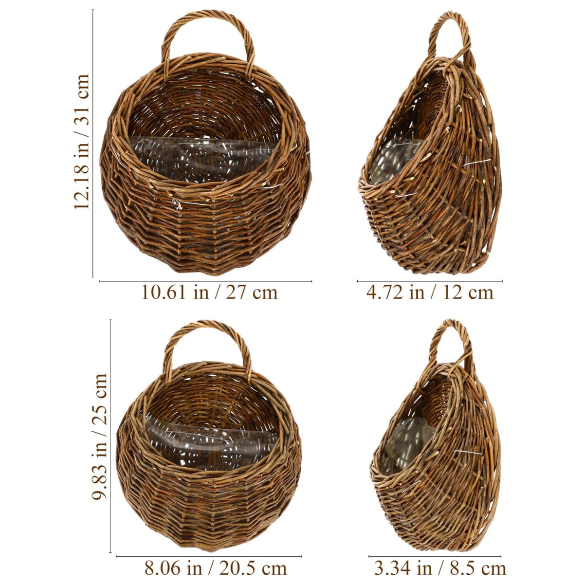 DOITOOL handmade wall basket decor showcasing artisan craftsmanship and natural materials