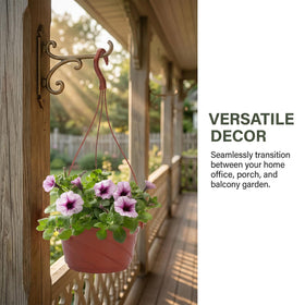 DOITOOL ten-pack of hanging pots arranged for a uniform display