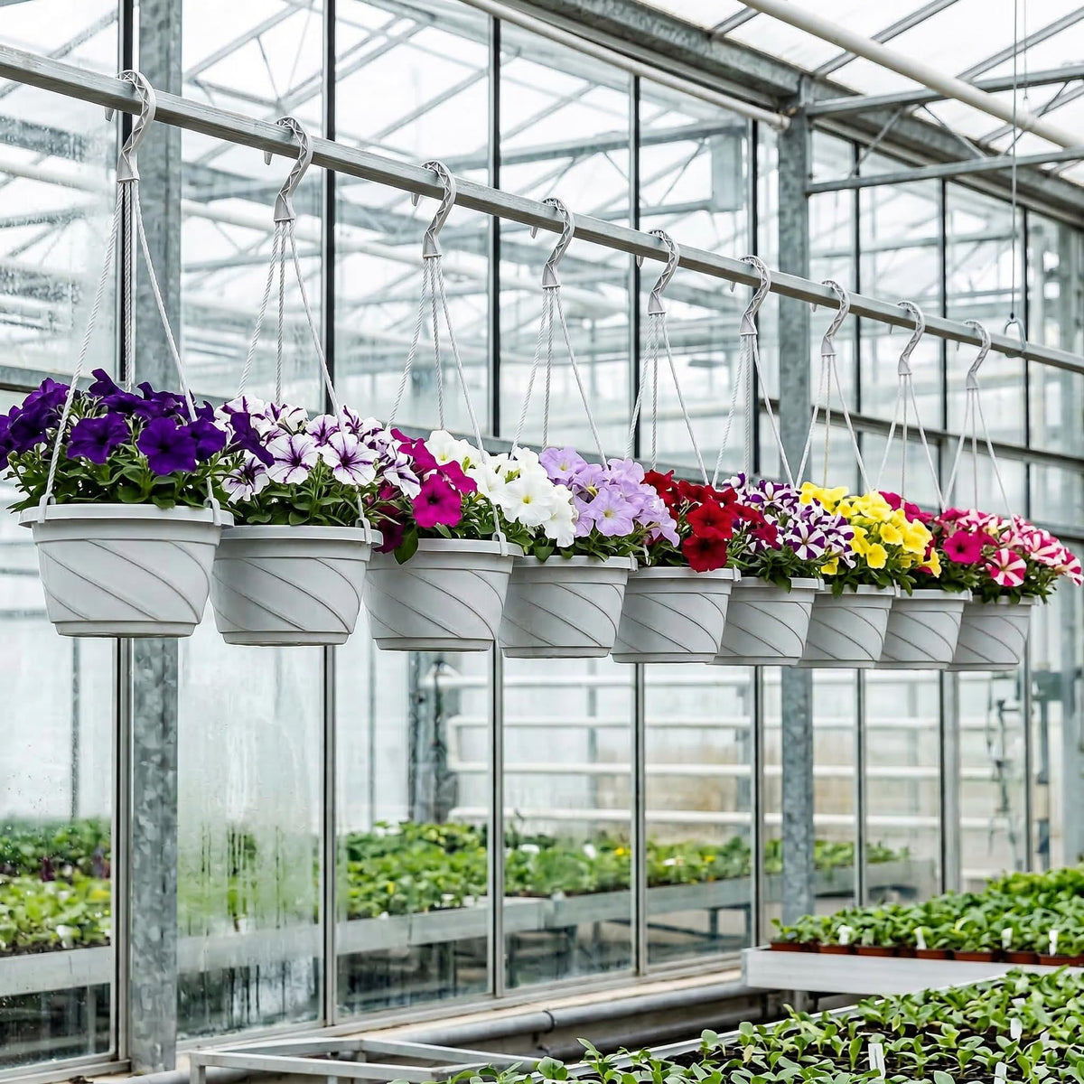 DOITOOL hanging pots with hook for easy placement indoors or outdoors
