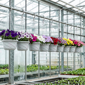 DOITOOL hanging pots with hook for easy placement indoors or outdoors