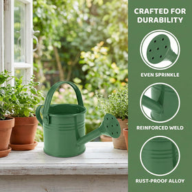 DOITOOL Kids metal watering can beige 5-pack durable outdoor option