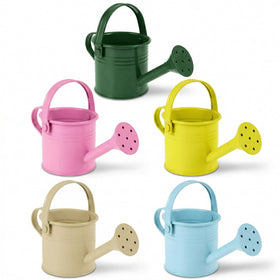 DOITOOL Kids metal watering can pink 5-pack for gentle seedling watering