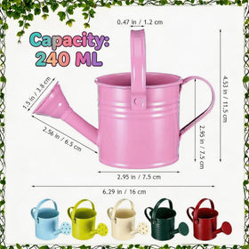 DOITOOL Kids metal watering can yellow 5-pack bright daily watering