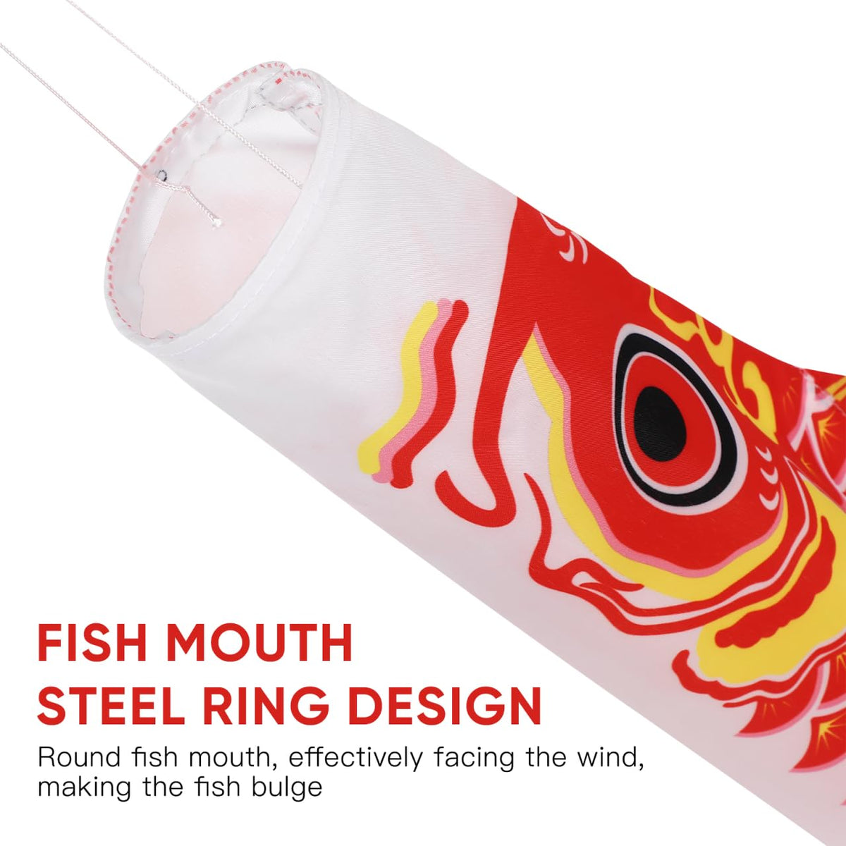 DOITOOL koinobori windsocks enhance sushi bar and izakaya ambiance.