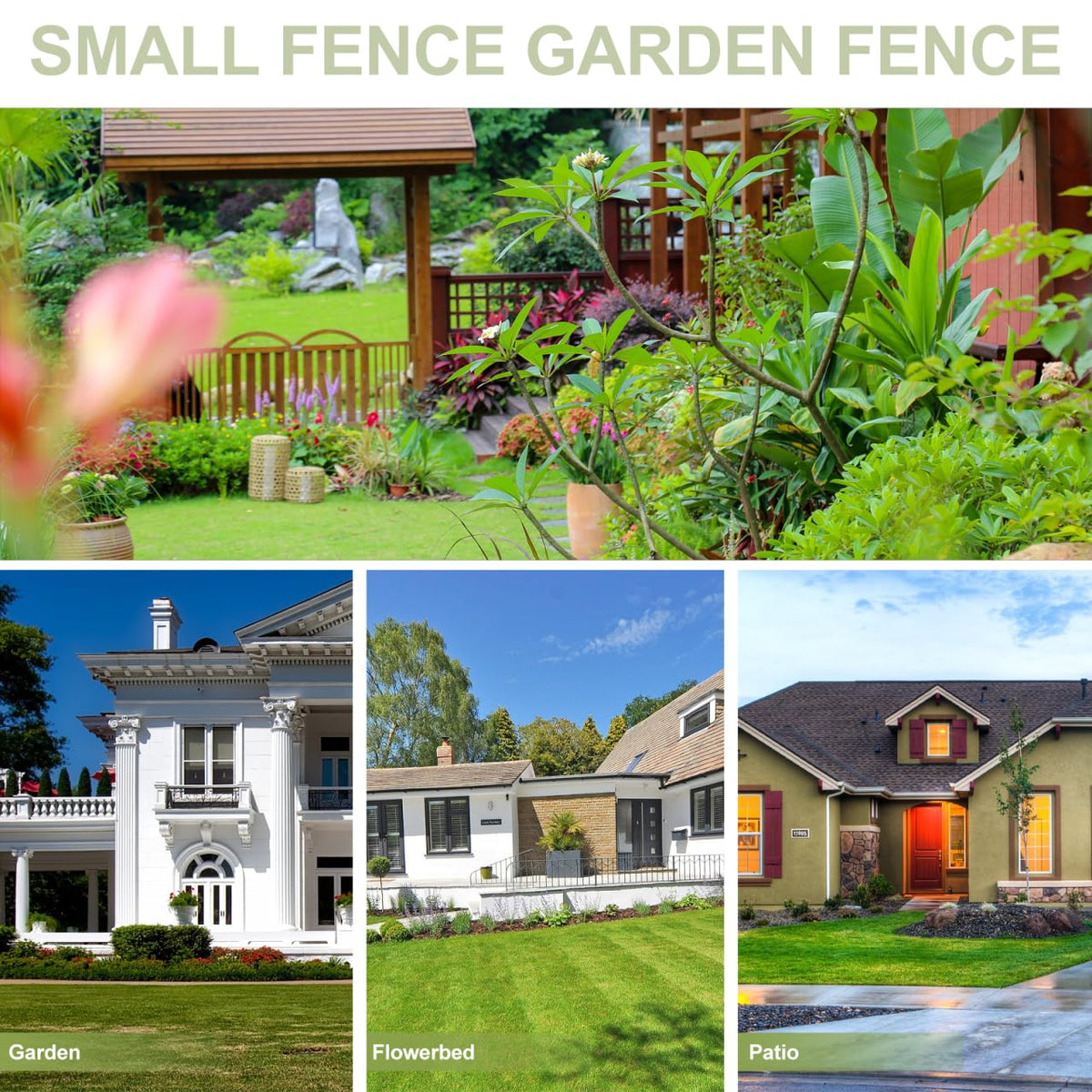 DOITOOL weather-resistant PVC border offers durable edging for outdoor spaces.