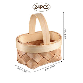 DOITOOL mini picnic basket for crafts suitable for DIY projects.
