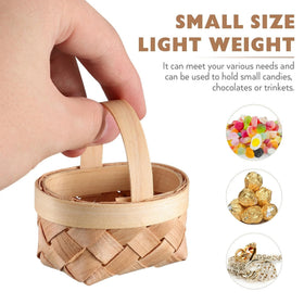 DOITOOL small farmhouse basket decor enhances shelves with vintage appeal.