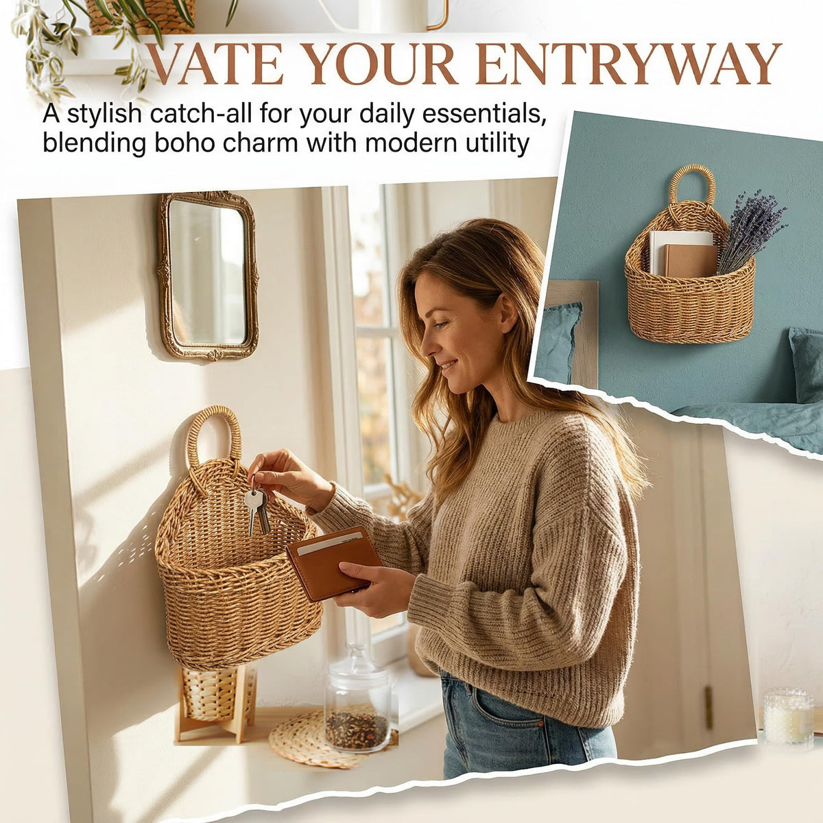 DOITOOL nursery storage basket keeps small essentials organized