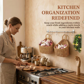 DOITOOL set of 2 baskets helps tidy entryway and living spaces
