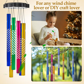 DOITOOL wind chime tubes with pre-drilled holes for easy hanging