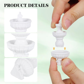 DOITOOL dollhouse water feature accessory fits 1:12 scale dioramas neatly