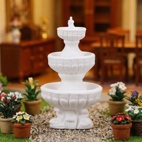 DOITOOL miniature fountain for terrariums and moss scenes brings realism
