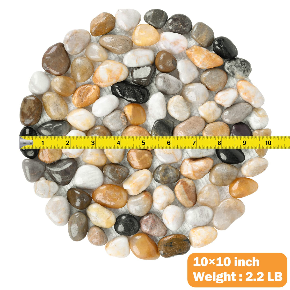 Dojobkinb round 10-inch stepping stones: smooth, comfortable surface for easy yard walkways