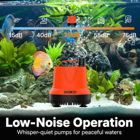 DOKO pump with 4 nozzles enables adjustable water flow options