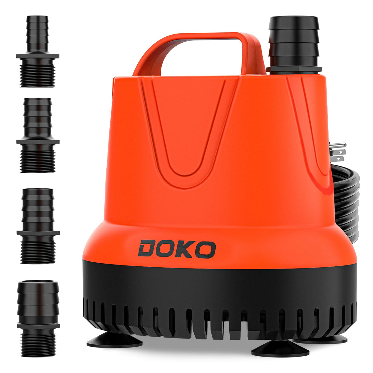 DOKO small submersible pump compact 660 GPH for tight spaces and easy setup