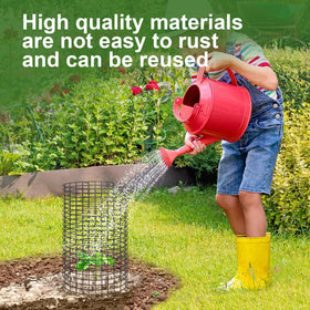 Doksving chicken-wire cloche airflow-sunlight design keeps plants healthy while deterring pests.