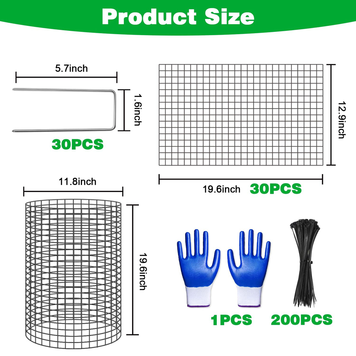Doksving chicken-wire cloche circle-cover shows air and sunlight pass while deterring animals.