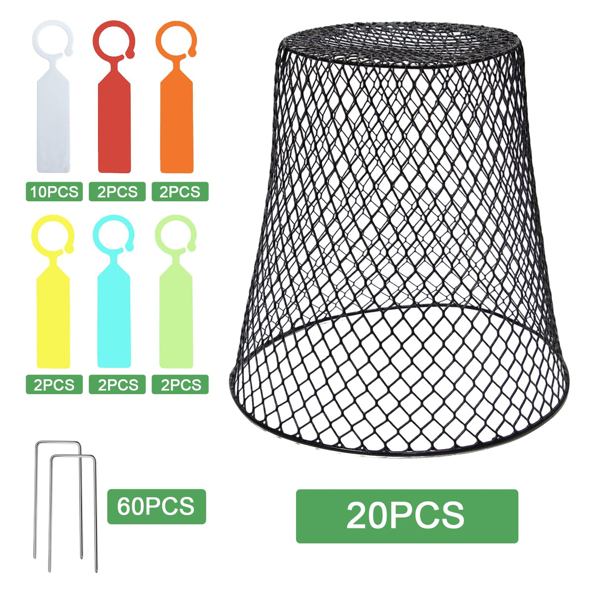 Doksving metal mesh with PVC coating maintaining airflow around plants.