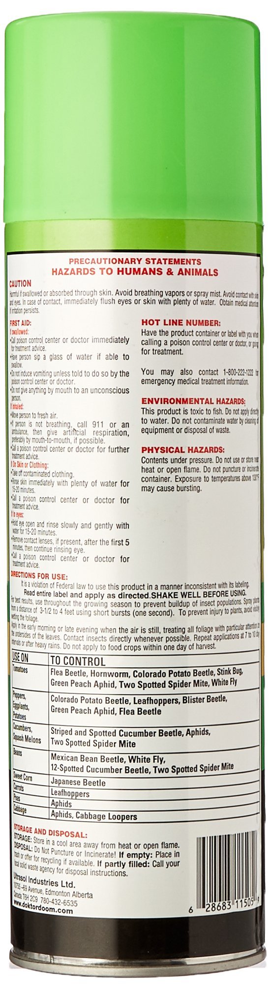 Doktor Doom Spider Mite Knockout spray protecting crops and home gardens.