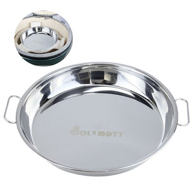 DOLAMOTY drip pan for Big Green Egg Large enables indirect cooking and moisture
