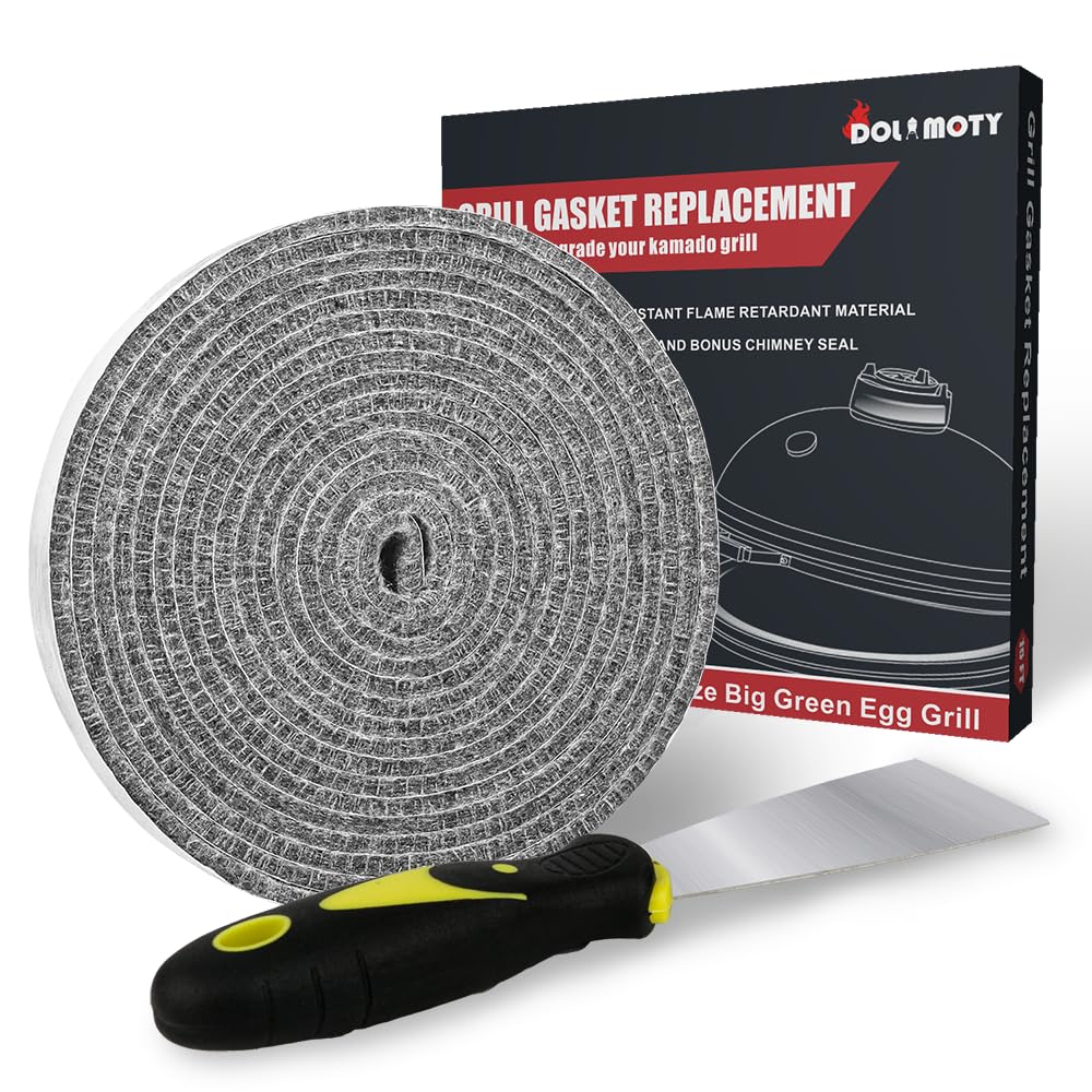 DOLAMOTY gasket for kamado grills helps seal heat and smoke