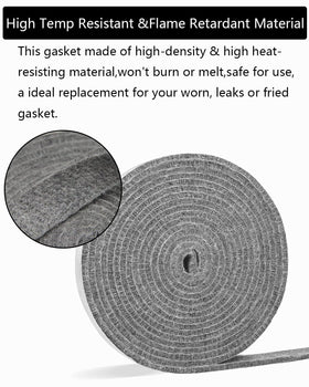 DOLAMOTY high-temp gasket material resists flames and maintains seal during cooking