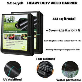 Dolansto folded weed barrier lays flat for quick, clean installation