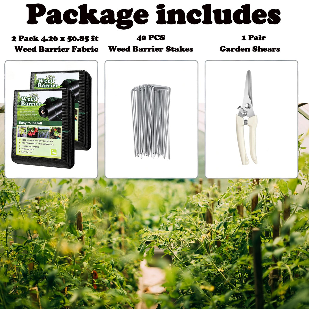 Dolansto permeable weed barrier allows water and air to reach the soil