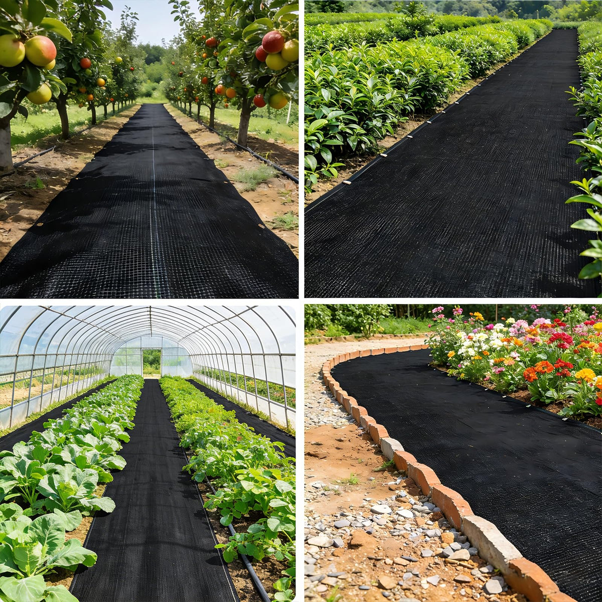 Dolansto weed barrier keeps soil separated from gravel to prevent erosion