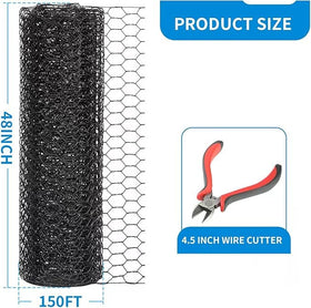 DOLEMODUO 19 gauge poultry netting provides a durable barrier for pets and poultry.