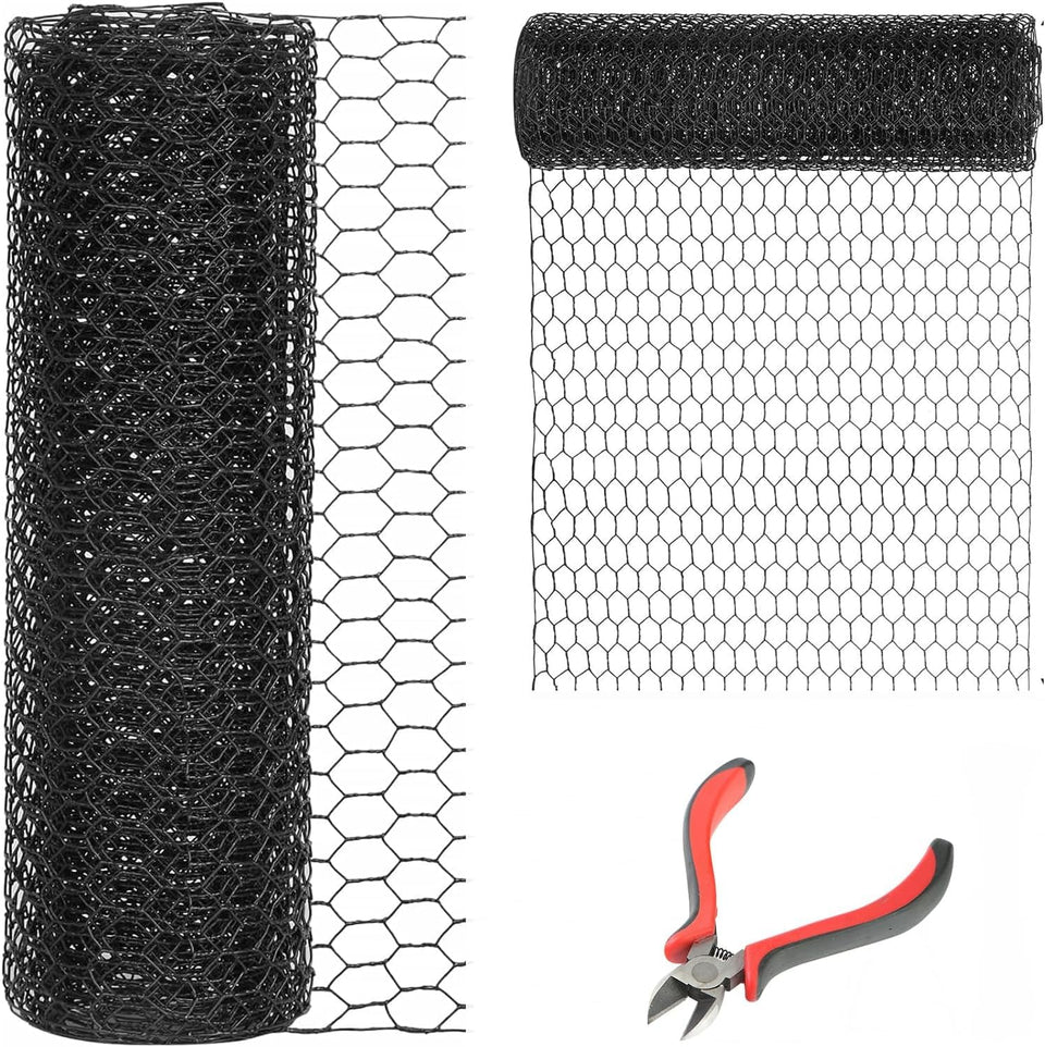 DOLEMODUO chicken wire fence roll — overall view, ideal for garden borders and farm boundaries