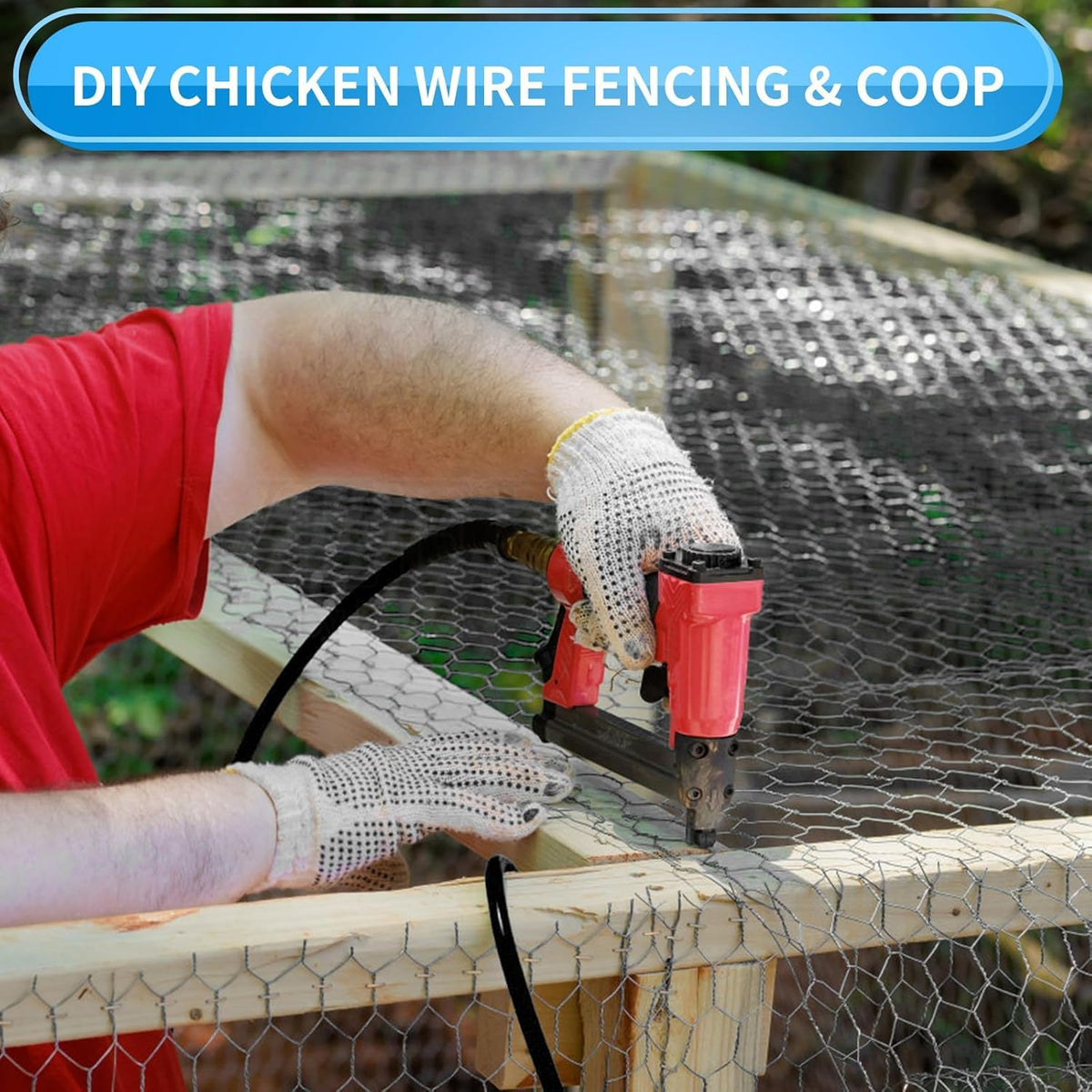 DOLEMODUO garden mesh fence roll is easy to cut and shape for DIY projects.
