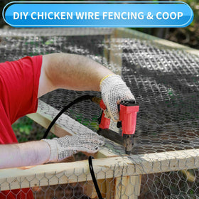 DOLEMODUO garden mesh fence roll is easy to cut and shape for DIY projects.