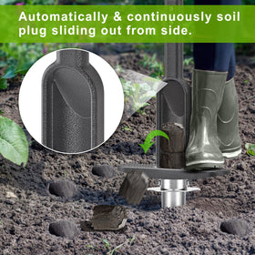 Dolibest auto-dump center design releases soil as you dig.