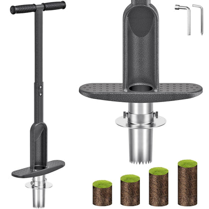 Dolibest bulb planter tool with soft grip for comfortable, extended use.