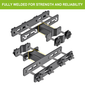 Dolibest rail-compatible deck mount fits rails up to 2.4 inches thick