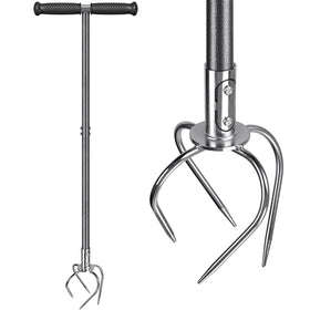 Dolibest Manual Twist Tiller with all-steel construction for durable gardening tasks.