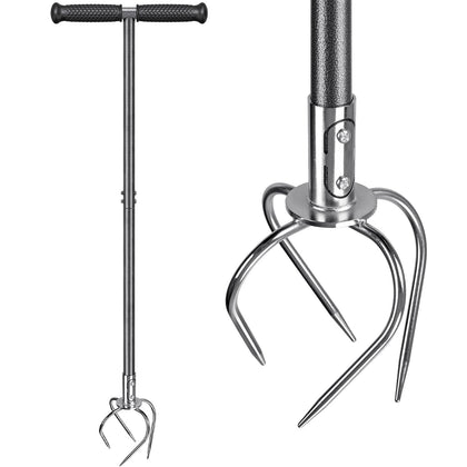 Dolibest Manual Twist Tiller with all-steel construction for durable gardening tasks.