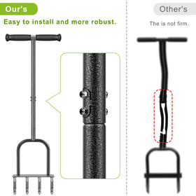 Dolibest aerator steel pole with rust-resistant coating for long-lasting outdoor use.