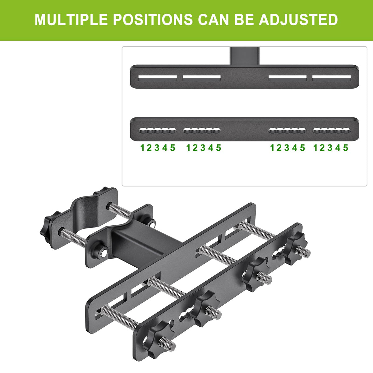 Dolibest adjustable pole clamp fits up to 2.2 inches diameter