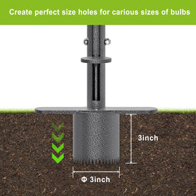 Dolibest sod plugger creates 3x3 inch plugs for placement.