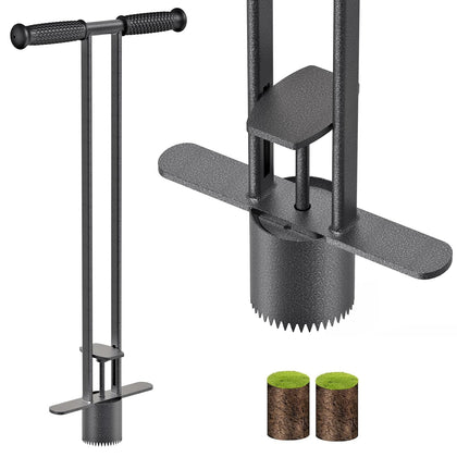 Dolibest sod plugger with non-slip grip for clean plug removal.