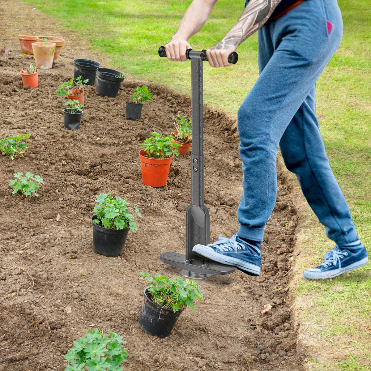 Dolibest sod transplanting with auto-dump action for easy turf work.