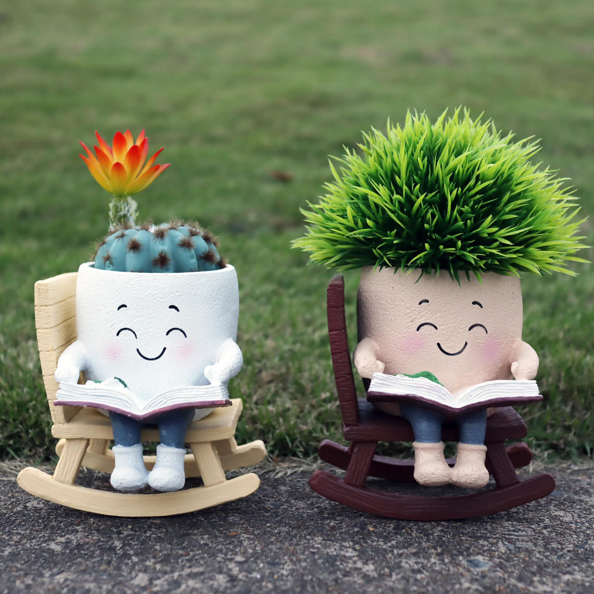 Dolkgy artisan head planter as a craft-inspired interior display