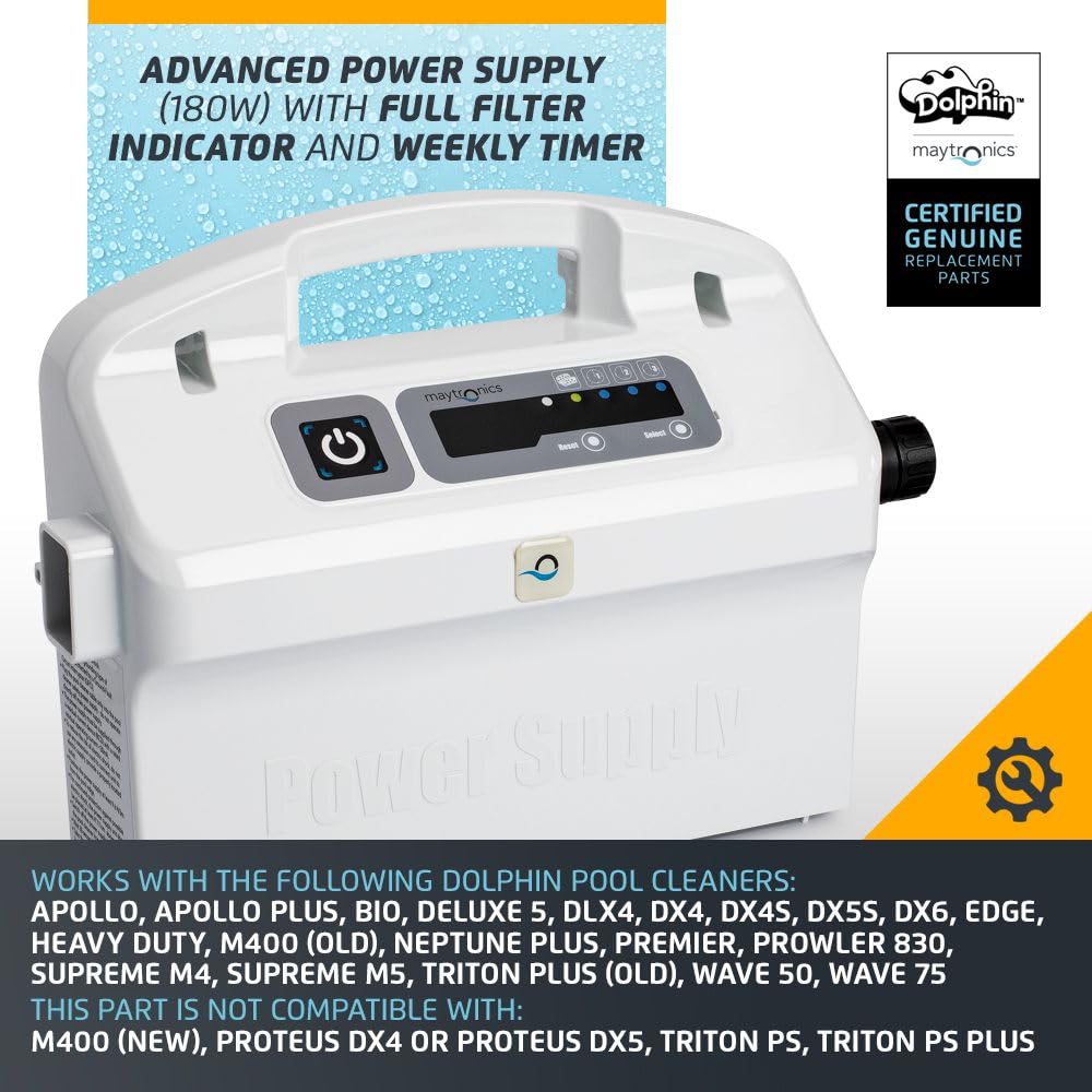 Dolphin power supply weekly timer use case for pool cleaning cycles.