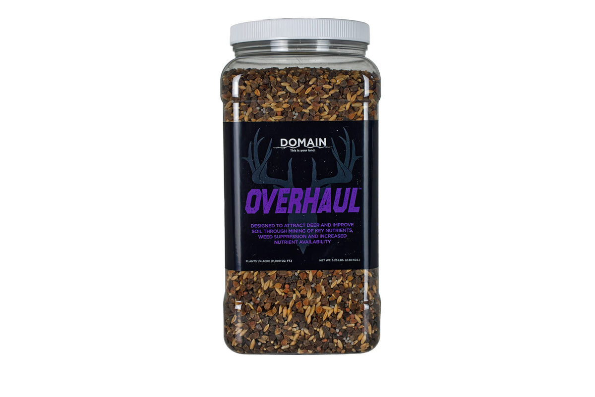 Domain Outdoor Overhaul seed bag ready for easy spring planting