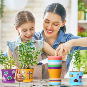 Domensi sticker sheets for labeling plants and decorating pots.