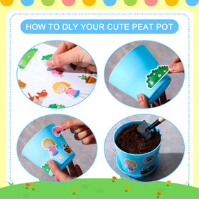Domensi pot craft stickers assortment for decorating pots